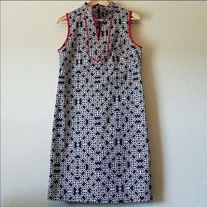 Eliza J Geometric Mandarin Collar Dress 6